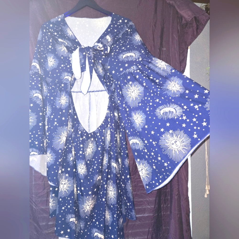 Moon and star romper